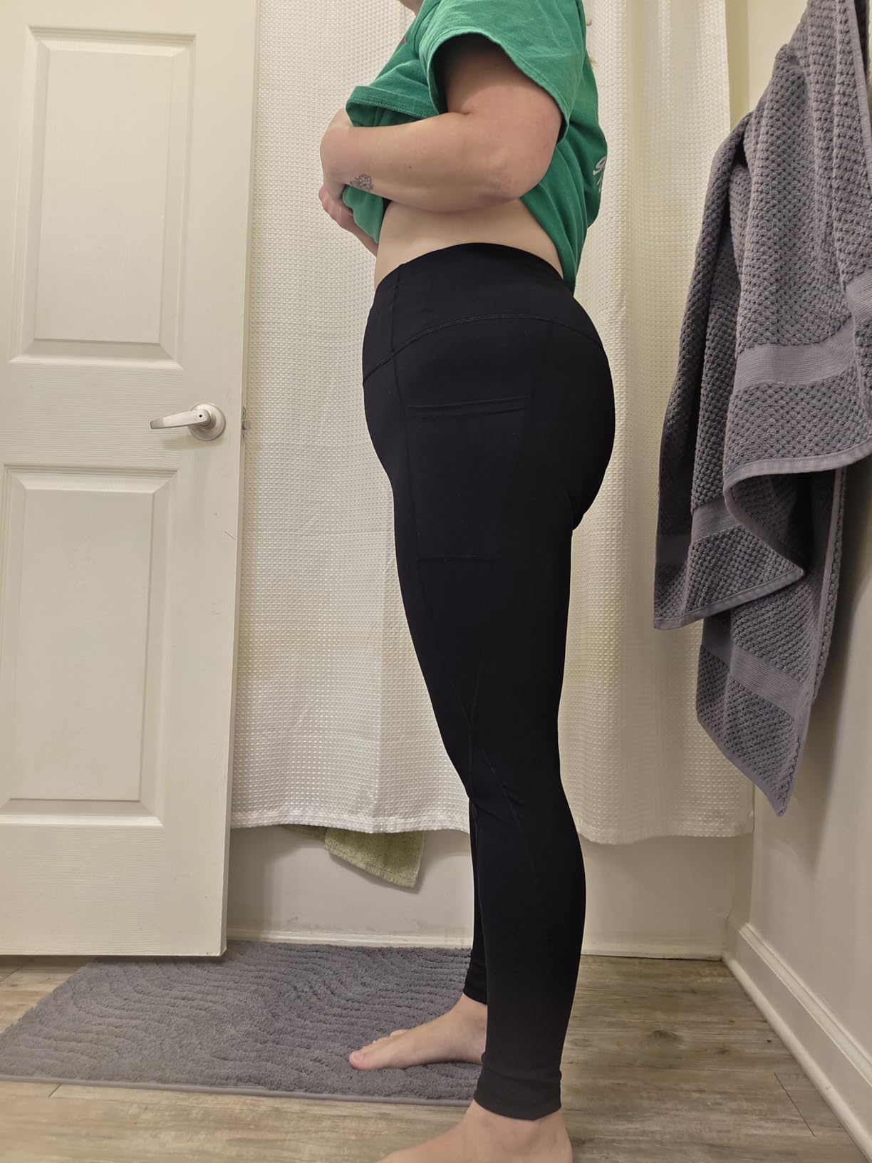 Heathyoga Leggings with Pockets for Women Tummy Control High Waisted Yoga Pants Women Compression Workout Leggings - Customer Photo 2