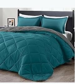 downluxe Queen Comforter Set - Red and Black Queen Comforter - Soft Bedding Sets for All Seasons - 3 Pieces - 1 Comforter (88 downluxe Queen Comforter Set - Red and Black Queen Comforter - Soft Bedding Sets for All Seasons - 3 Pieces - 1 Comforter (88