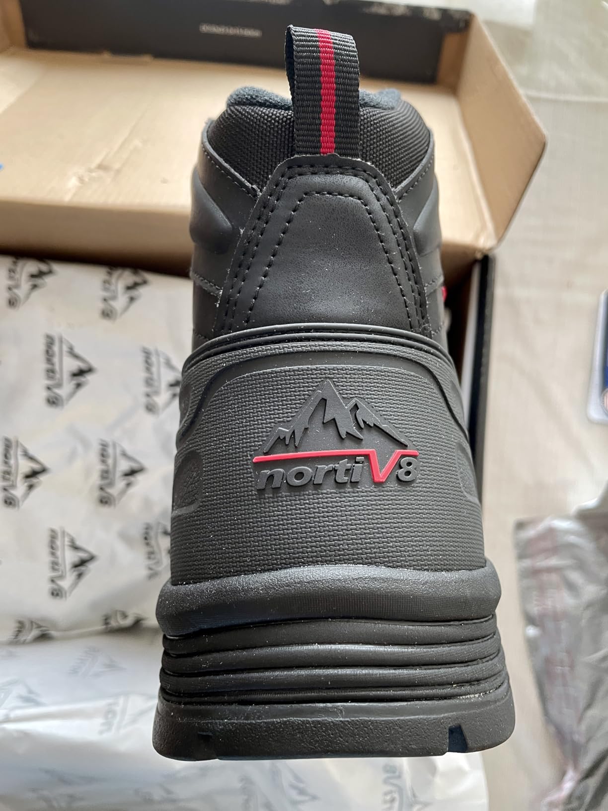 NORTIV 8 Men's Insulated Waterproof Construction Hiking Winter Snow Boots - Customer Photo 1