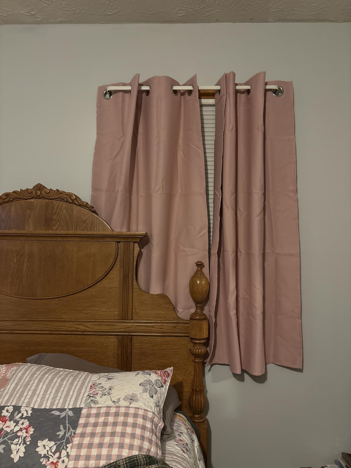 LEMOMO Blackout Curtains 52 x 84 inches Long Black Curtains Set of 2 Panels Thermal Insulated Room Darkening Curtains for Bedroom - Customer Photo 4