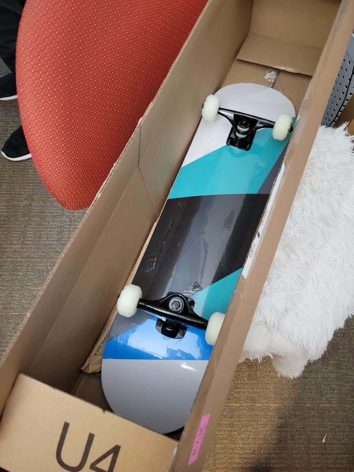 WhiteFang Skateboards for Beginners, Complete Skateboard 31 x 7.88, 7 Layer Canadian Maple Double Kick Concave Standard and Tricks Skateboards for Kids and Beginners - Customer Photo 2