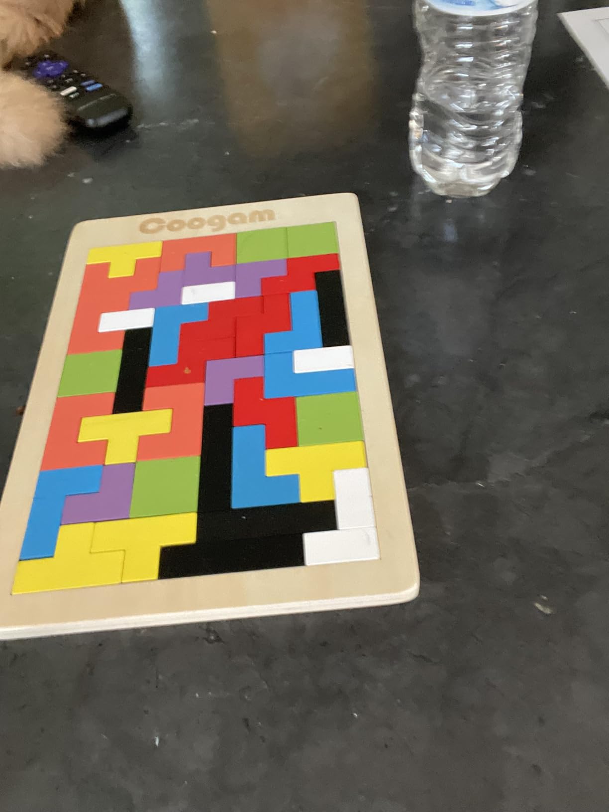 Coogam Wooden Blocks Puzzle Brain Teasers Toy Tangram Jigsaw Intelligence Colorful 3D Russian Blocks Game STEM Montessori Educational Gift for Kids (40 Pcs) - Customer Photo 2