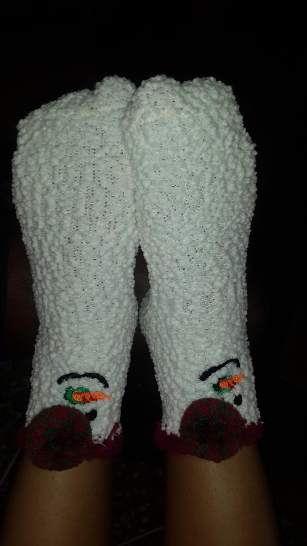 ProEtrade Fuzzy Socks for Women Teen Girls Fluffy Christmas Cozy Slipper Cabin Soft Winter Warm Fleece Socks - Customer Photo 2