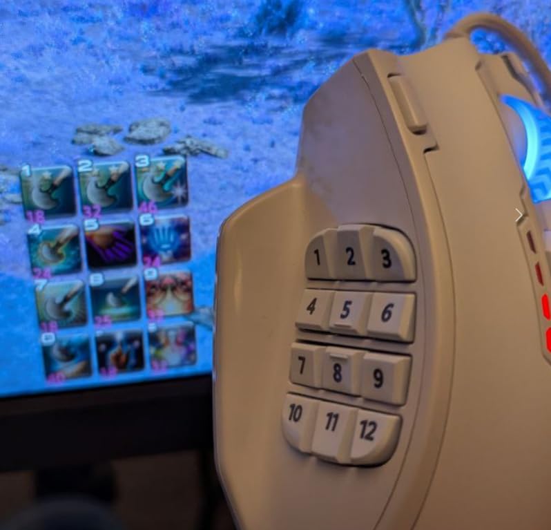 Redragon M908 Impact RGB LED MMO Gaming Mouse with 12 Side Buttons, Optical Wired Ergonomic Mouse with Max 12,400DPI, High Precision, 18 Programmable Macro Shortcuts, Comfort Grip - Customer Photo 1