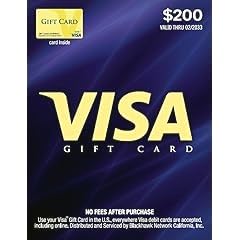 Visa $200 Gift Card (plus $6.95 Purchase Fee) - Customer Photo 1