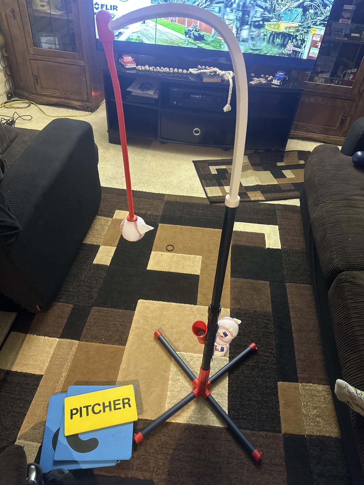 Franklin Sports Grow-with-Me Kids Baseball Batting Tee + Stand Set for Youth + Toddlers - Youth Baseball, Softball + Teeball Hitting Tee Set for Boys + Girls - Customer Photo 2