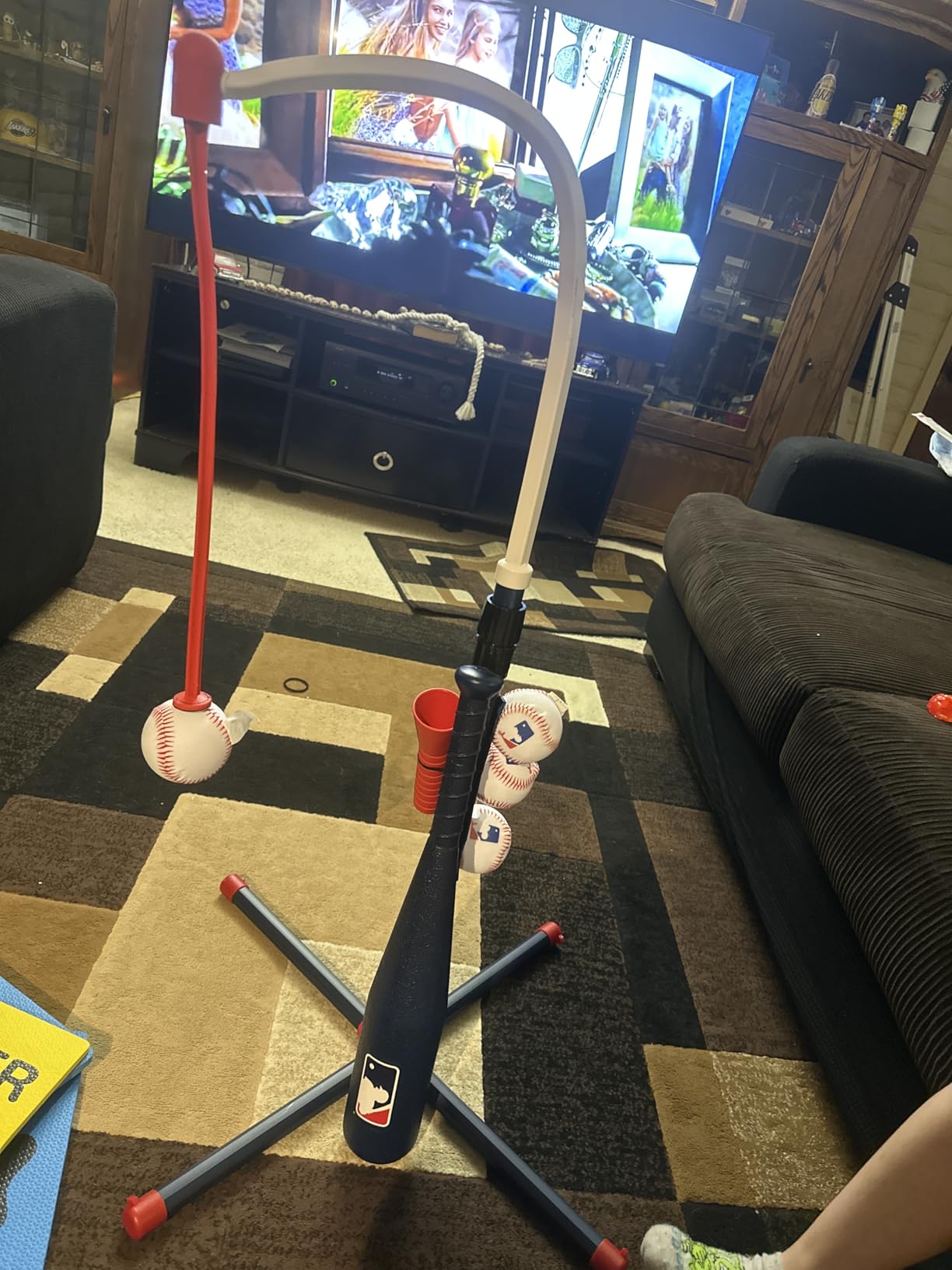 Franklin Sports Grow-with-Me Kids Baseball Batting Tee + Stand Set for Youth + Toddlers - Youth Baseball, Softball + Teeball Hitting Tee Set for Boys + Girls - Customer Photo 4