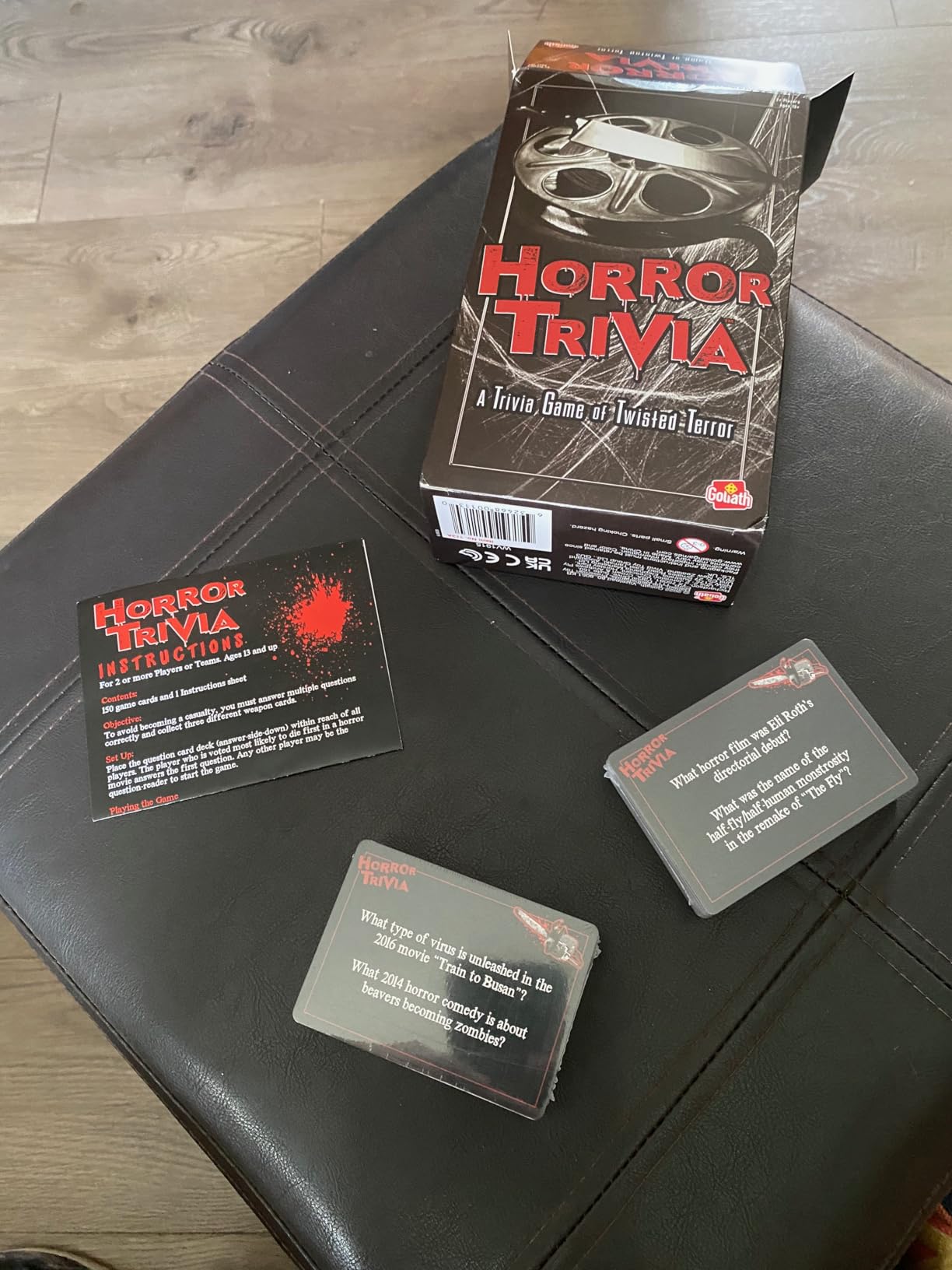 Horror Trivia Card Game - Test Your Knowledge of Horror Pop Culture Facts with 300 Scary Fun Trivia Questions - Customer Photo 3