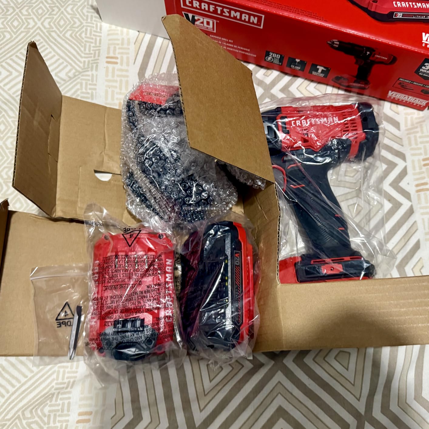 CRAFTSMAN V20 Cordless Hammer Drill Kit, 1/2 inch, 2 Batteries and Charger Included (CMCD711C2) Customer Review CRAFTSMAN V20 Cordless Hammer Drill Kit, 1/2 inch, 2 Batteries and Charger Included (CMCD711C2) - Customer Photo 2