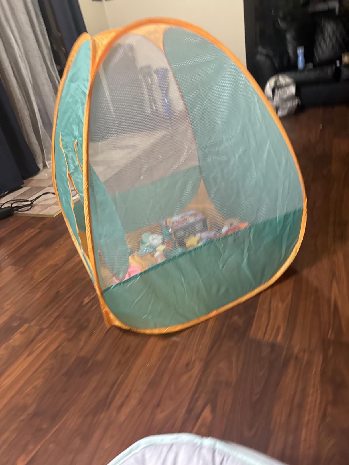 FUN LITTLE TOYS Pop Up Play Tent with Camping Gear and Tools Set, Outdoor Toys for Kids - Customer Photo 1