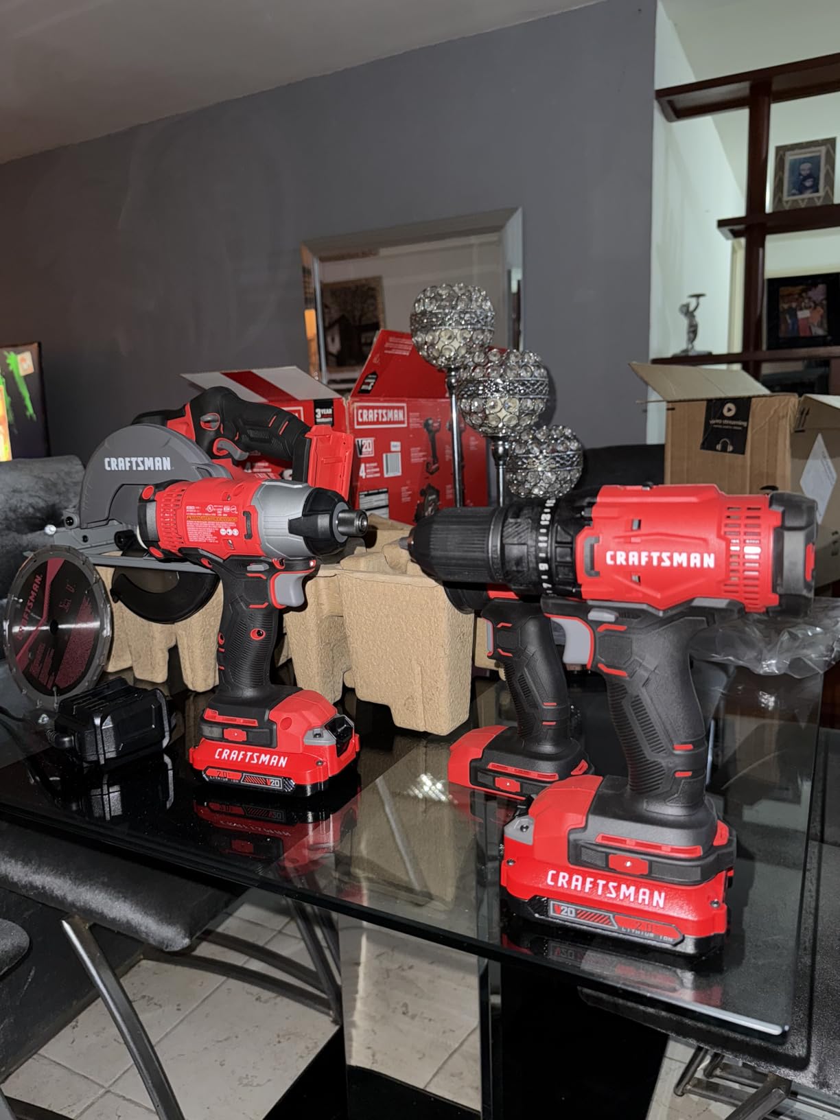 CRAFTSMAN V20 MAX Power Tool Combo Kit, 4-Tool Cordless Power Tool Set (CMCK401D2AM) Customer Review CRAFTSMAN V20 MAX Power Tool Combo Kit, 4-Tool Cordless Power Tool Set (CMCK401D2AM) - Customer Photo 1