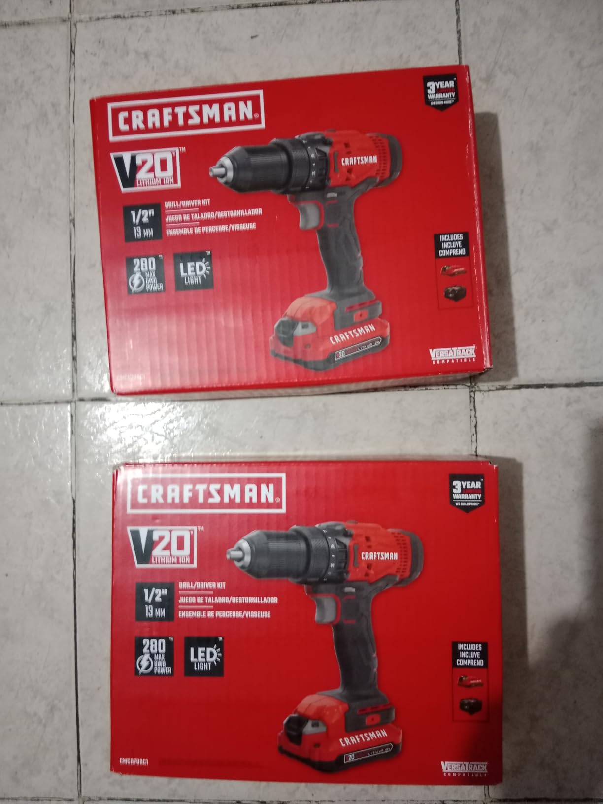 CRAFTSMAN V20 Cordless Drill/Driver Kit, 1/2 inch, Battery and Charger Included (CMCD700C1) Customer Review CRAFTSMAN V20 Cordless Drill/Driver Kit, 1/2 inch, Battery and Charger Included (CMCD700C1) - Customer Photo 2