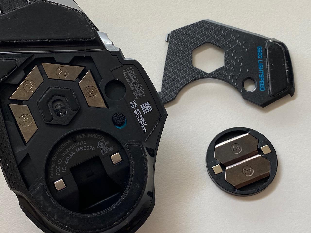 Logitech G502 Lightspeed Wireless Gaming Mouse with Hero 25K Sensor, PowerPlay Compatible, Tunable Weights and Lightsync RGB - Black - Customer Photo 1