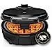 Chefman Anti-Overflow Belgian Waffle Maker w/Shade Selector, Temperature Control, Mess Free Moat, Round Iron w/Nonstick Plates & Cool Touch Handle, Measuring Cup Included, Black Customer Review Chefman Anti-Overflow Belgian Waffle Maker w/Shade Selector, Temperature Control, Mess Free Moat, Round Iron w/Nonstick Plates & Cool Touch Handle, Measuring Cup Included, Black - Customer Photo 1