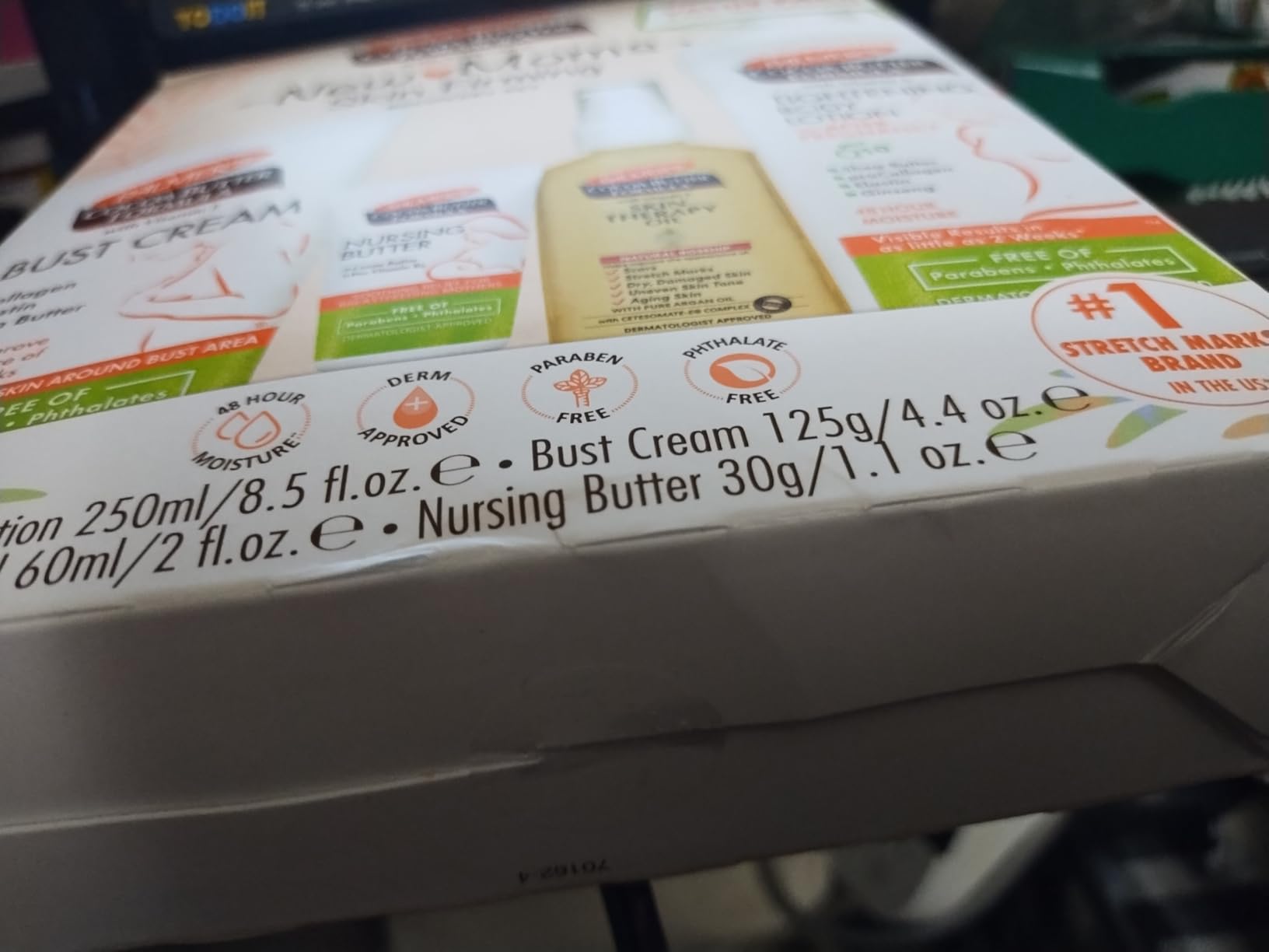 Palmer's Cocoa Butter Formula New Moms Skin Recovery Postpartum Essentials, Body Lotion (8.5 oz) + Nursing Butter (1.1 oz) + Bust Cream (4.4 oz) + Skin Therapy Oil (2 oz), Dermatologist Approved - Customer Photo 5