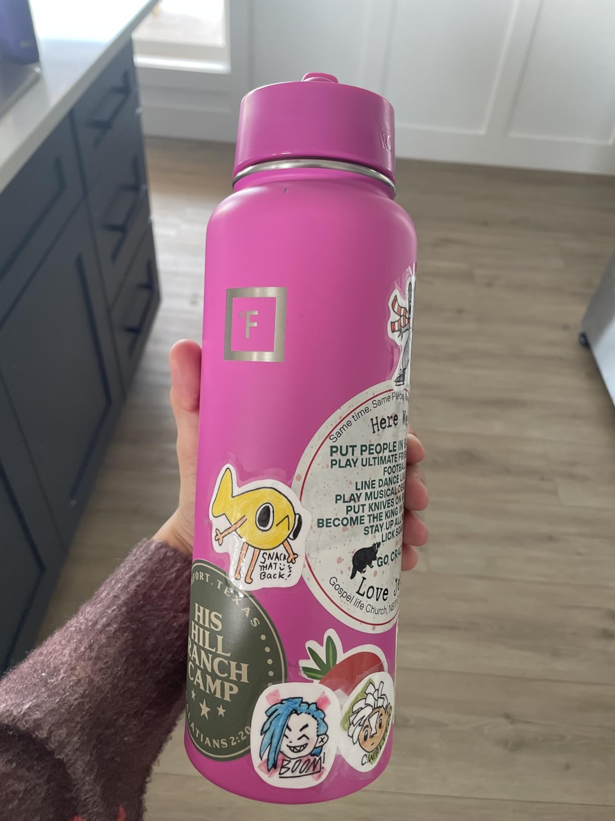 IRON °FLASK Camping & Hiking Hydration Flask with Straw, Wide Mouth Insulated Stainless Steel Sports Water Bottle - 40 oz Midnight Black Customer Review IRON °FLASK Camping & Hiking Hydration Flask with Straw, Wide Mouth Insulated Stainless Steel Sports Water Bottle - 40 oz Midnight Black - Customer Photo 1