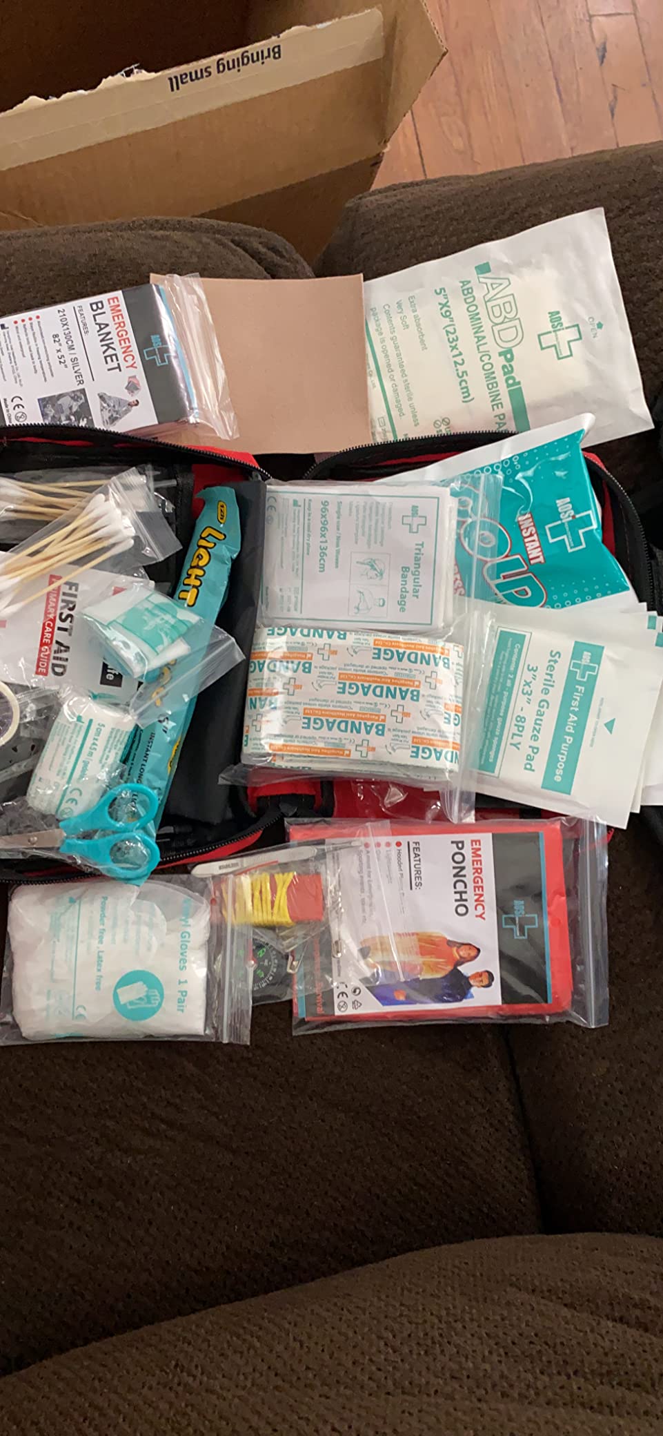 Protect Life Survival First Aid Kit for Home/Business, Camping Survival Kits | Mini Travel First Aid Kit | Camping Equipment | Small Kits for Car | Outdoor Emergency Survivals Pack - 100pcs - Customer Photo 4