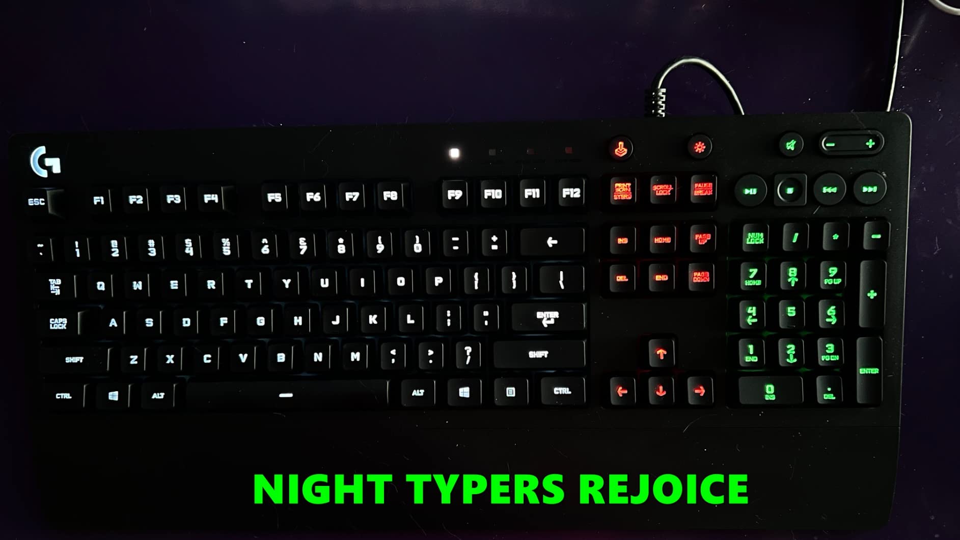 Logitech G213 Prodigy Wired Gaming Keyboard, LIGHTSYNC RGB Backlit Keys, Spill-Resistant, Customizable Keys, Dedicated Multi-Media Keys – Black Customer Review Logitech G213 Prodigy Wired Gaming Keyboard, LIGHTSYNC RGB Backlit Keys, Spill-Resistant, Customizable Keys, Dedicated Multi-Media Keys – Black - Customer Photo 4