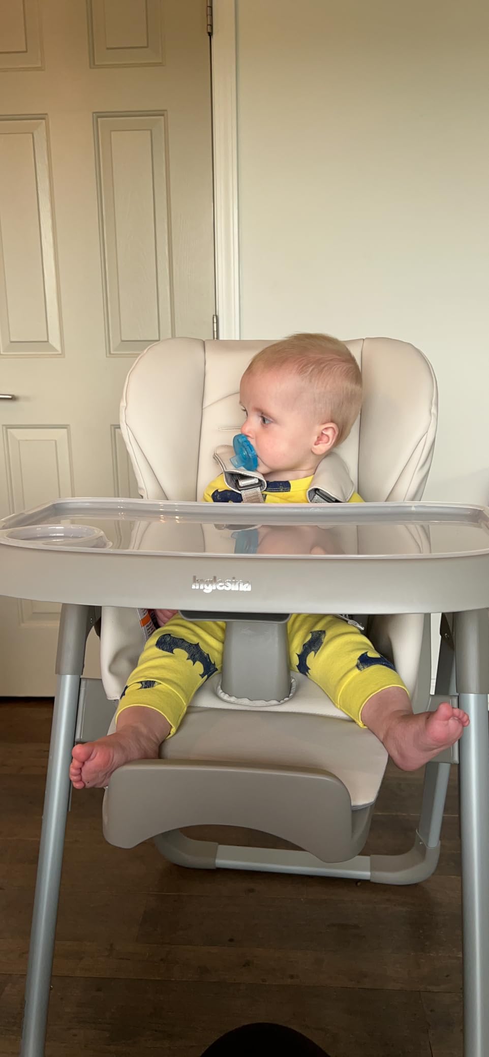 Inglesina My time Highchair, Pepper - Adjustable High Chair for Babies & Toddlers, 4 Height & 3 Recline Settings, Collapsible, Tool-Free Assembly, BPA Free, Removable Tray for Easy Cleaning - Customer Photo 2