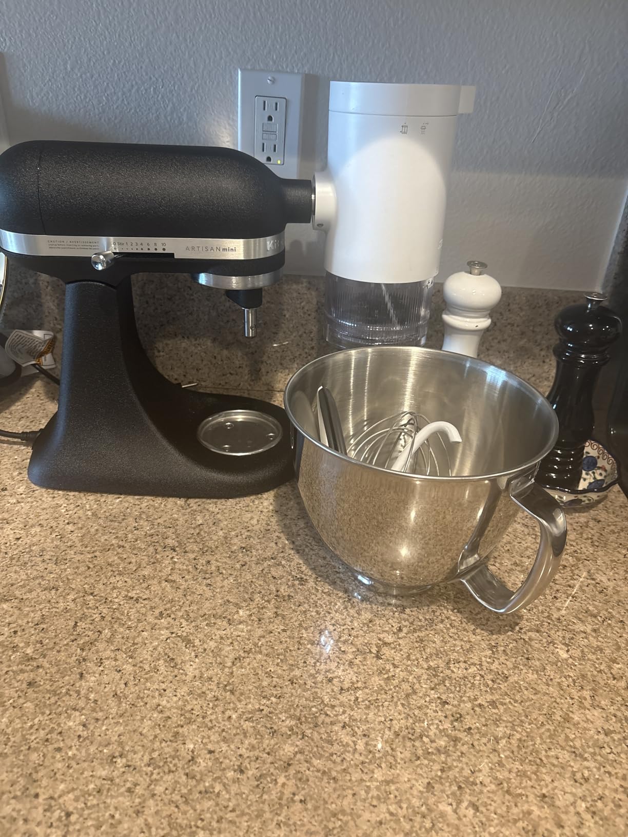 KitchenAid Artisan Mini 3.5 Quart Tilt-Head Stand Mixer - KSM3316X - Cast Iron Black Customer Review KitchenAid Artisan Mini 3.5 Quart Tilt-Head Stand Mixer - KSM3316X - Cast Iron Black - Customer Photo 2
