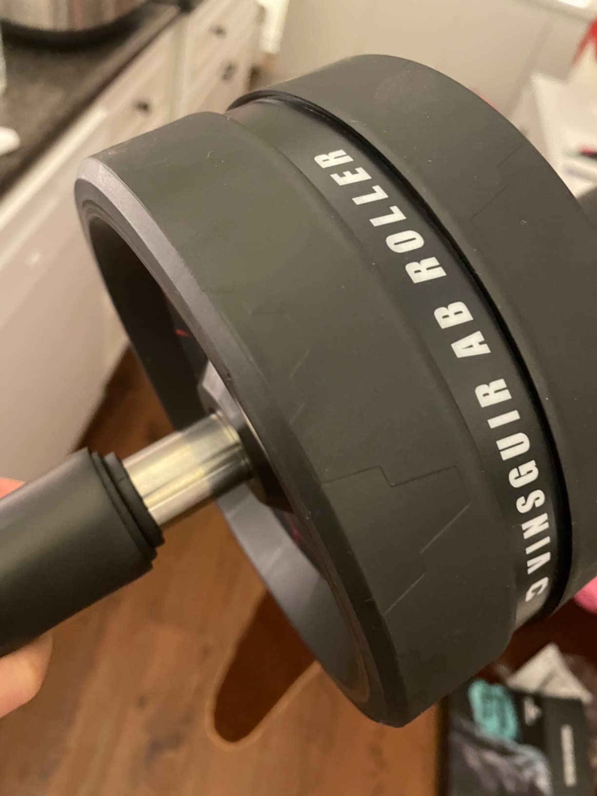 VINSGUIR Ab Roller Wheel, Abs & Core Workout Equipment for Home Gym with Knee Pad Accessories, Abdominal Wheel for Full-body Strength Training - Customer Photo 3