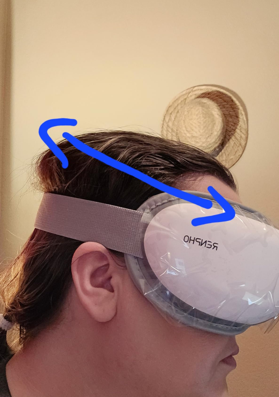RENPHO Eyeris 1 Eye Massager with Heat, Christmas Birthday Gifts for Women Mom, FSA Eligible HSA Eye Mask for Migraine, Smart Sleep Mask for Dry Eyes Relax, Reduce Strain for Men Dad Her Him - Customer Photo 2