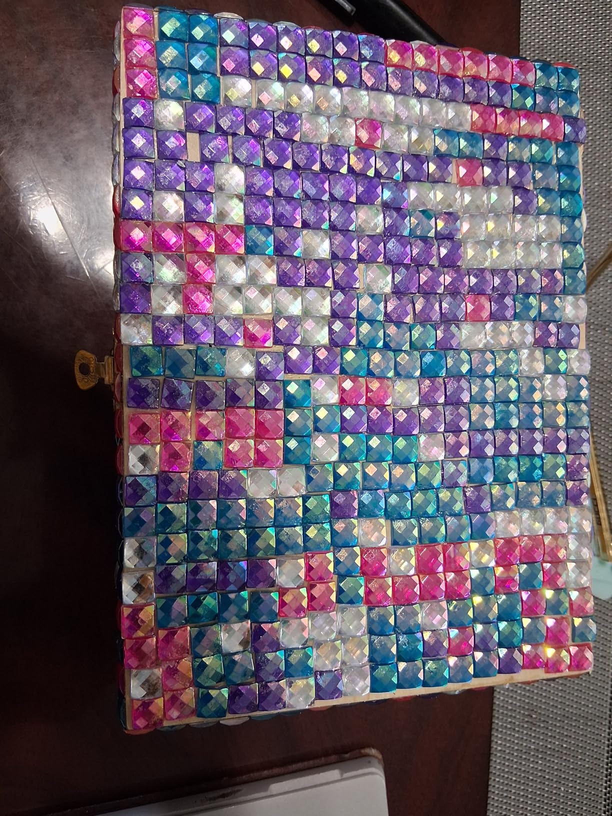 PURPLE LADYBUG Design Your Own Jewelry Box Craft Kit with Clay & Gem Stickers – Christmas Craft for Girl 8-12, Girls Arts & Crafts Age 6-8 & Up – Birthday Gift for Girls 8-10 Years Old - Customer Photo 2