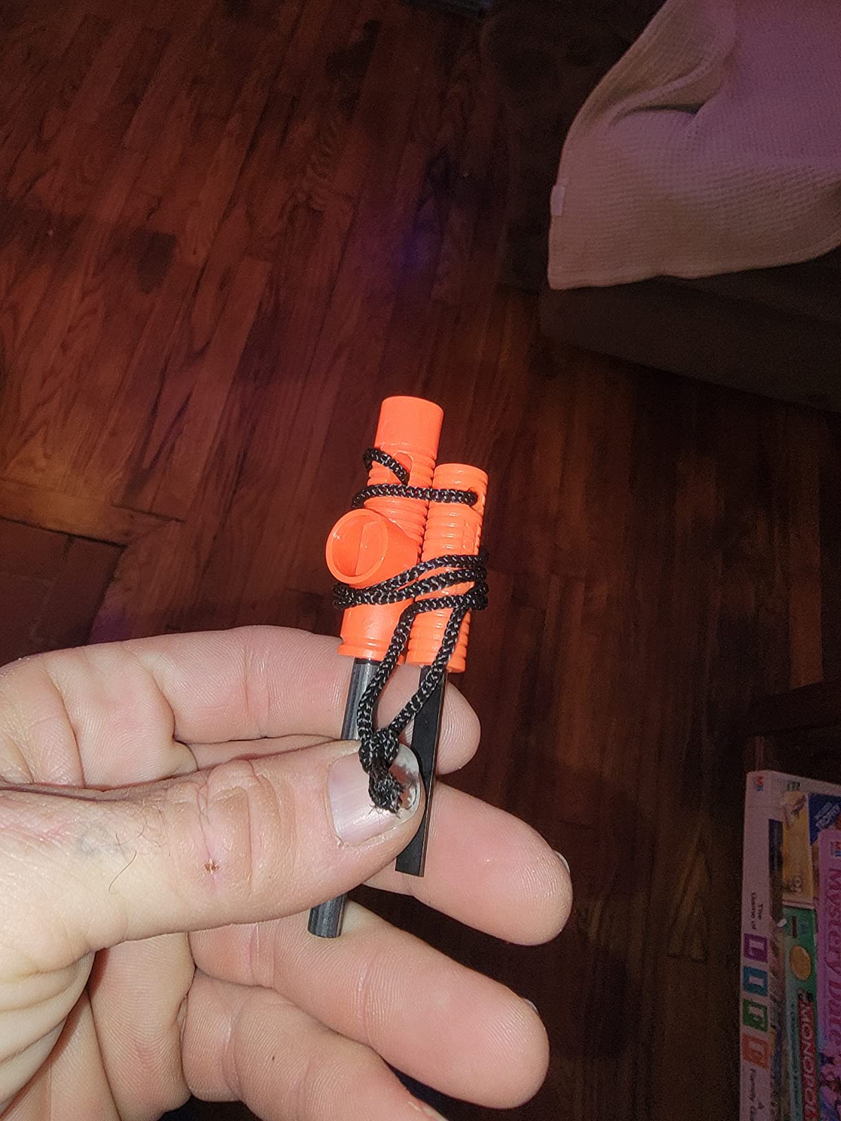 AOFAR Fire Starter AF-381/AF-381plus Fire Steel with Paracord and Whistle for Camping, Hiking, Hunting, Backpacking, Boating, Emergency Rescue - Customer Photo 4