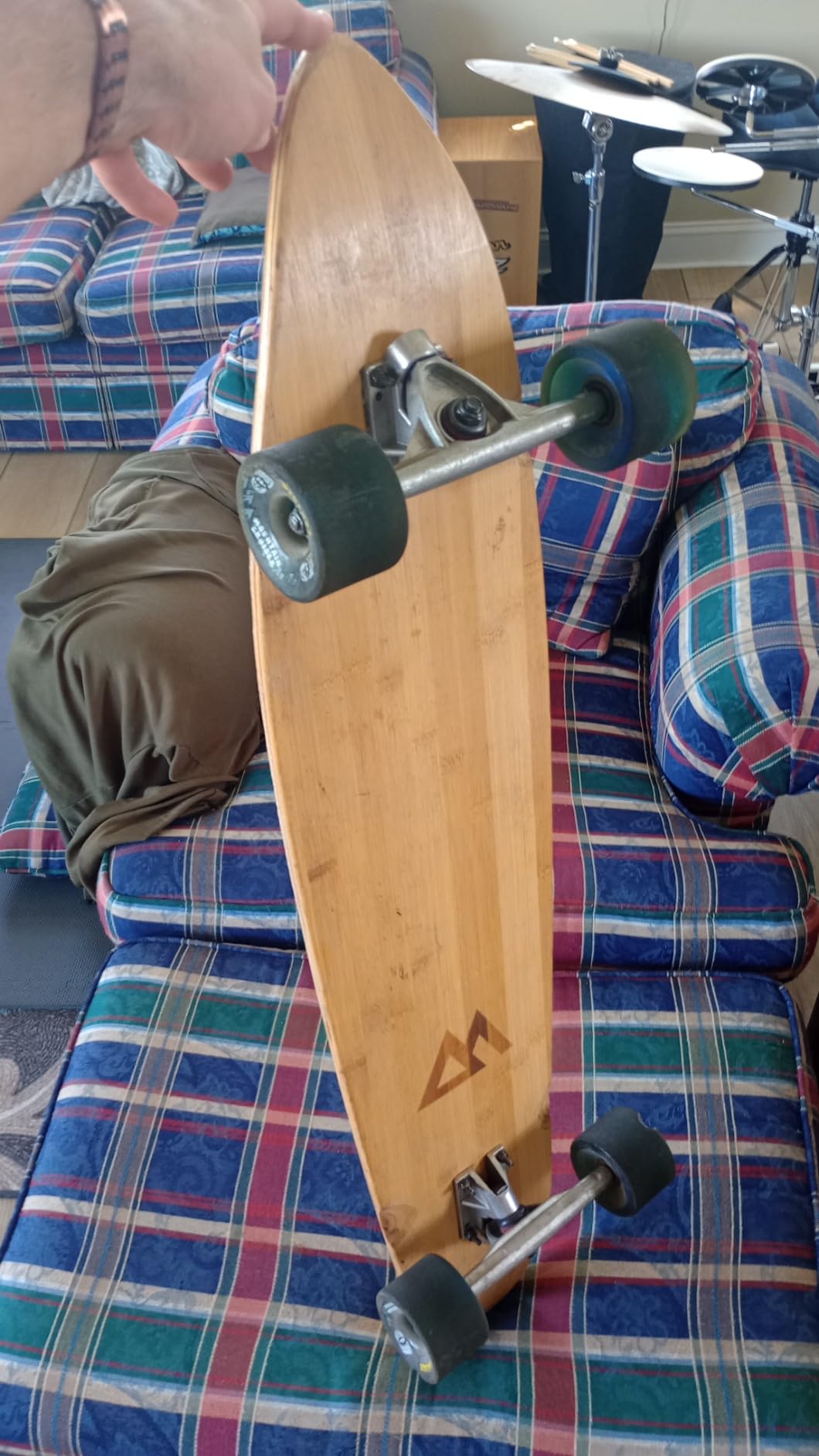 Magneto 44 inch Kicktail Cruiser Longboard Skateboard | Bamboo and Hard Maple Deck | Made for Adults, Teens, and Kids - Customer Photo 1