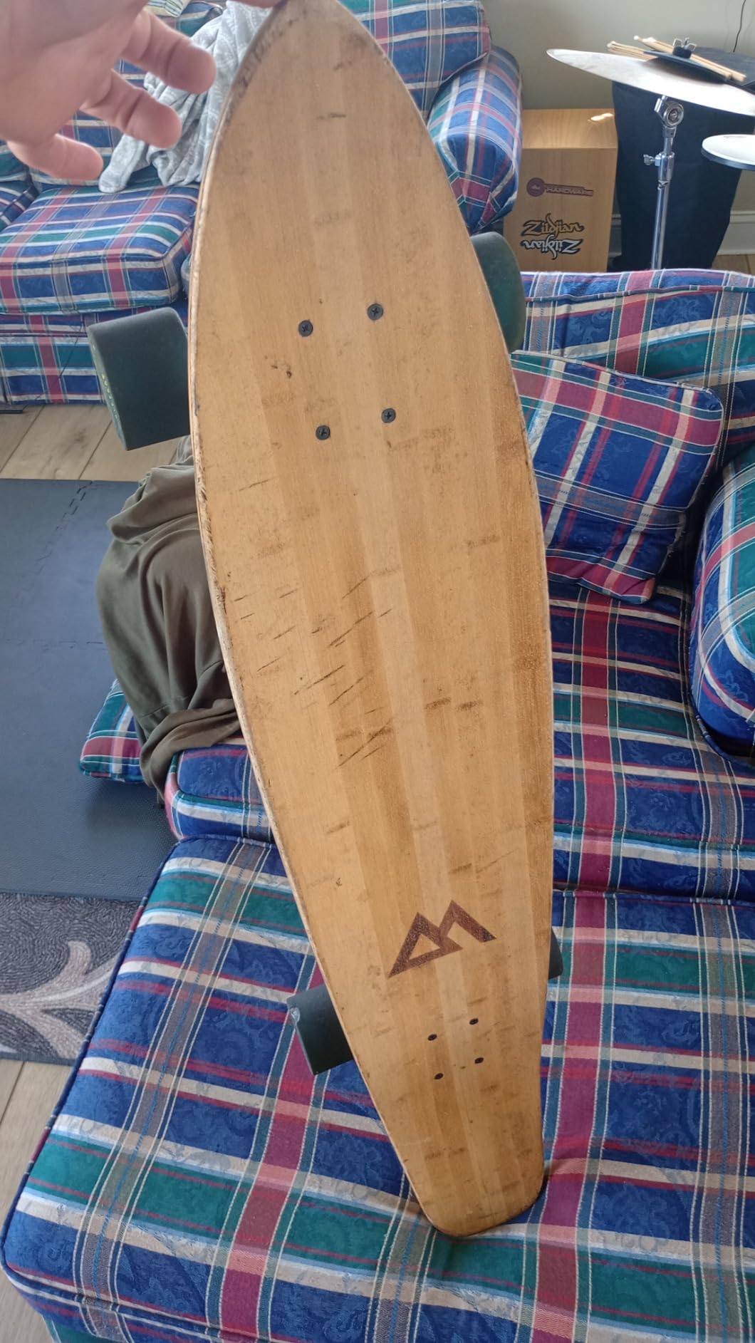 Magneto 44 inch Kicktail Cruiser Longboard Skateboard | Bamboo and Hard Maple Deck | Made for Adults, Teens, and Kids - Customer Photo 2