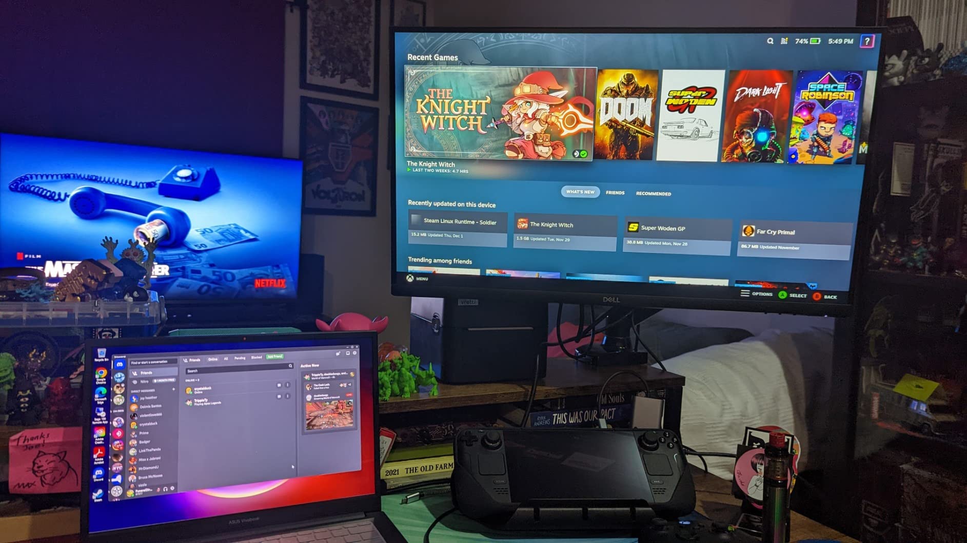 HUANUO Single Monitor Mount, 13 to 32 Inch Monitor Arm, Adjustable Monitor Stand, Vesa Mount with Clamp and Grommet Base - Fits 4.4 to 19.8lbs LCD Computer Monitors Customer Review HUANUO Single Monitor Mount, 13 to 32 Inch Monitor Arm, Adjustable Monitor Stand, Vesa Mount with Clamp and Grommet Base - Fits 4.4 to 19.8lbs LCD Computer Monitors - Customer Photo 2