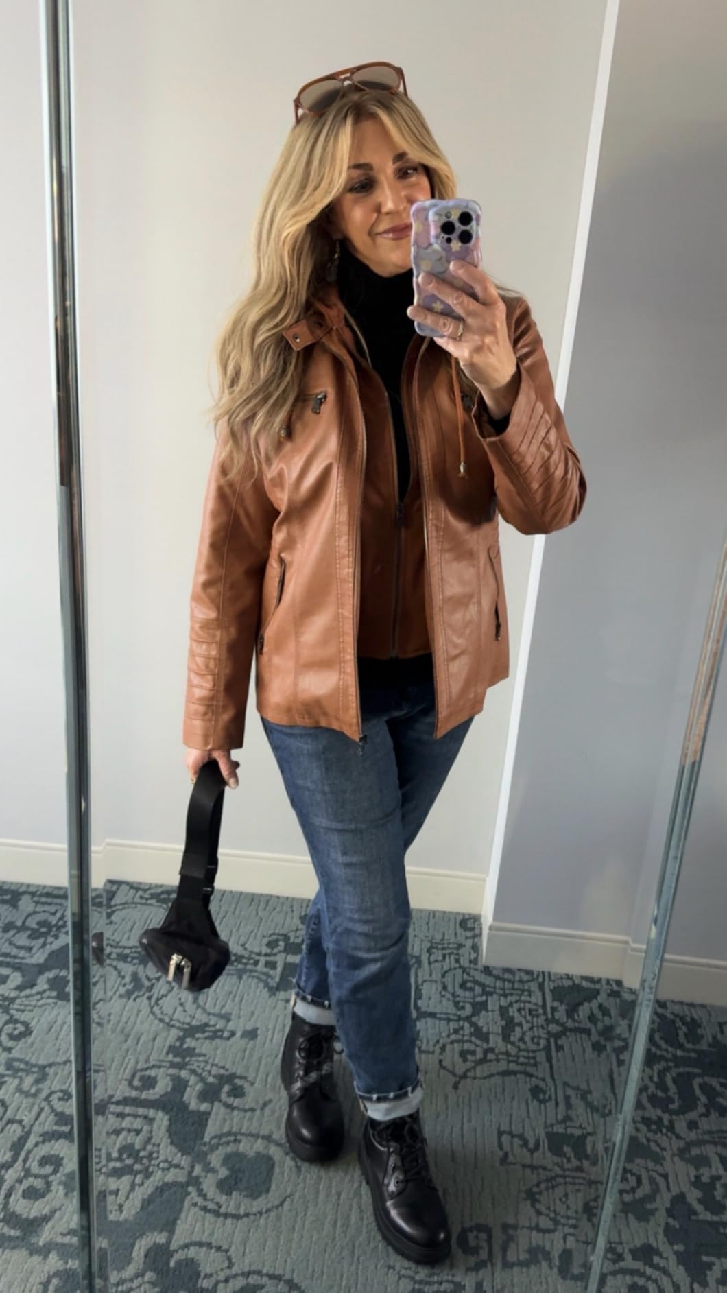 DREAM PAIRS Combat Boots Ankle Booties Lace-up Platform Side Zipper Lug Sole Boots - Customer Photo 2