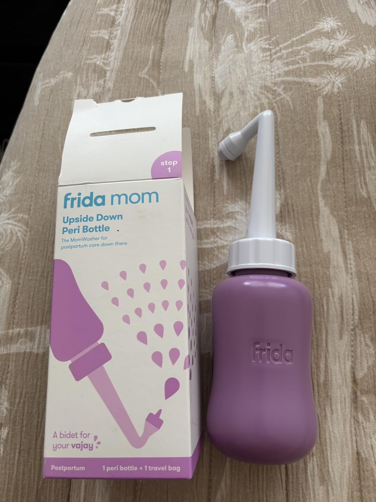 Frida Mom Upside Down Peri Bottle for Postpartum Care, Portable Bidet Perineal Cleansing and Recovery for New Mom, The Original Fridababy MomWasher - Customer Photo 4