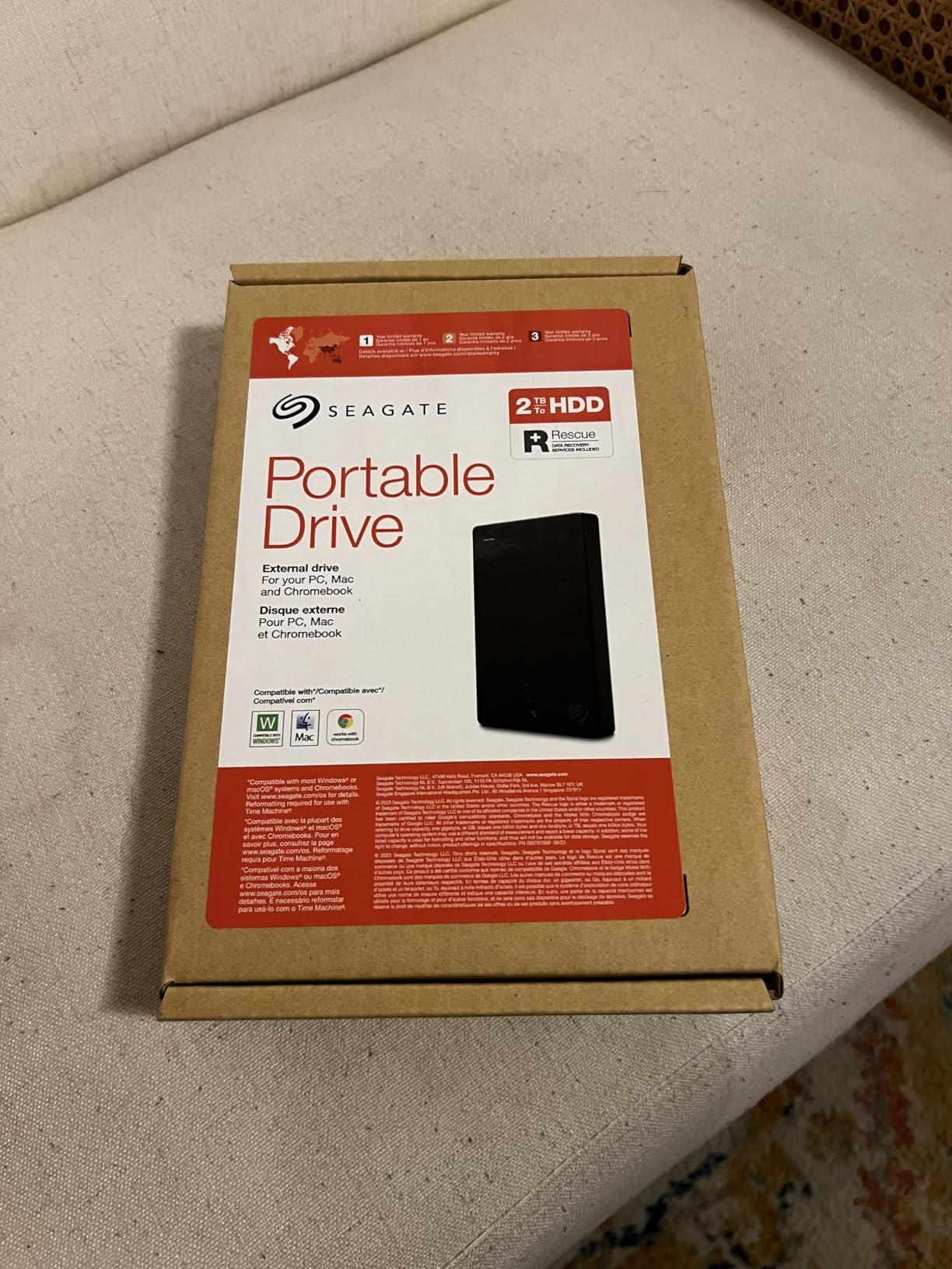 Seagate Portable 5TB External Hard Drive HDD – USB 3.0 for PC, Mac, PS4, & Xbox - 1-Year Rescue Service (STGX5000400), Black - Customer Photo 2