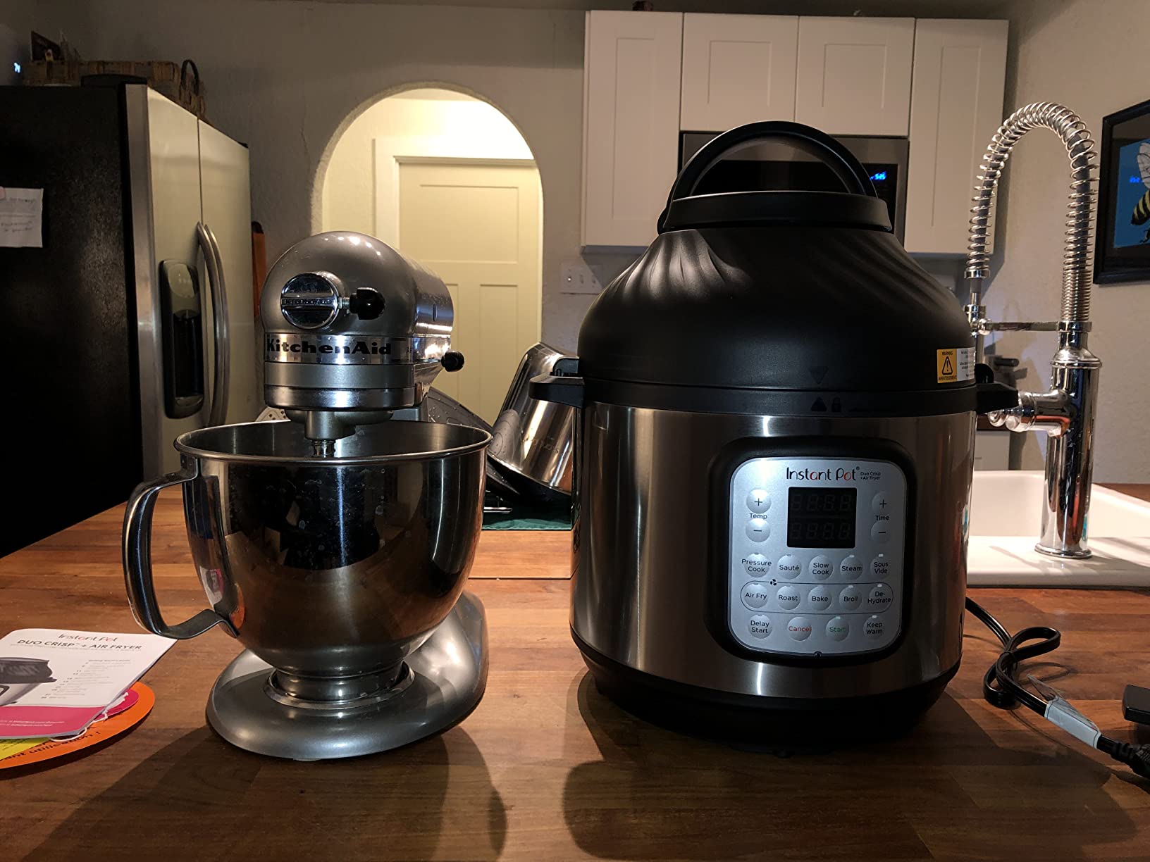 Instant Pot Duo Crisp 11-in-1 Air Fryer and Electric Pressure Cooker Combo with Multicooker Lids that Fries, Steams, Slow Cooks, Dehydrates,Free App With Over 800 Recipes, Black/Stainless Steel, 8QT - Customer Photo 3