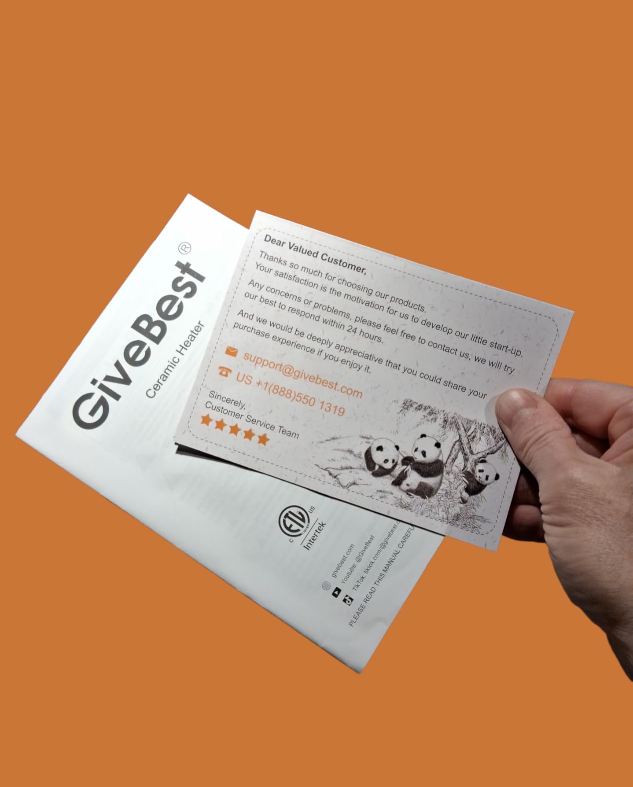 GiveBest Portable Electric Space Heater with Thermostat, 1500W/750W Safe and Quiet Ceramic Heater Fan, Heat Up 200 Square Feet for Office Room Desk Indoor Use, Silver - Customer Photo 2