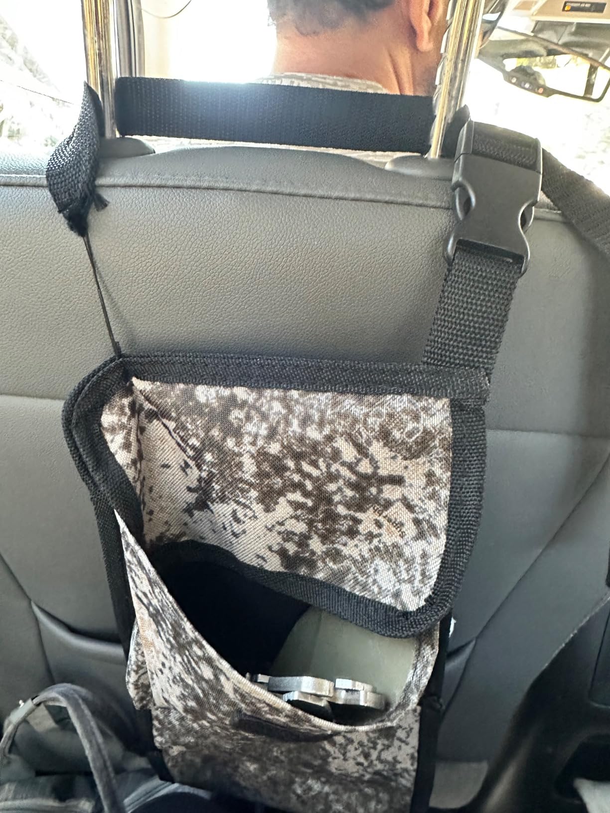 MYDAYS Seat Back Gun Rack, Gun Sling Bag, Camo Front Seat Gun Organizer Holder for Hunting Rifles/Shotguns - Customer Photo 5