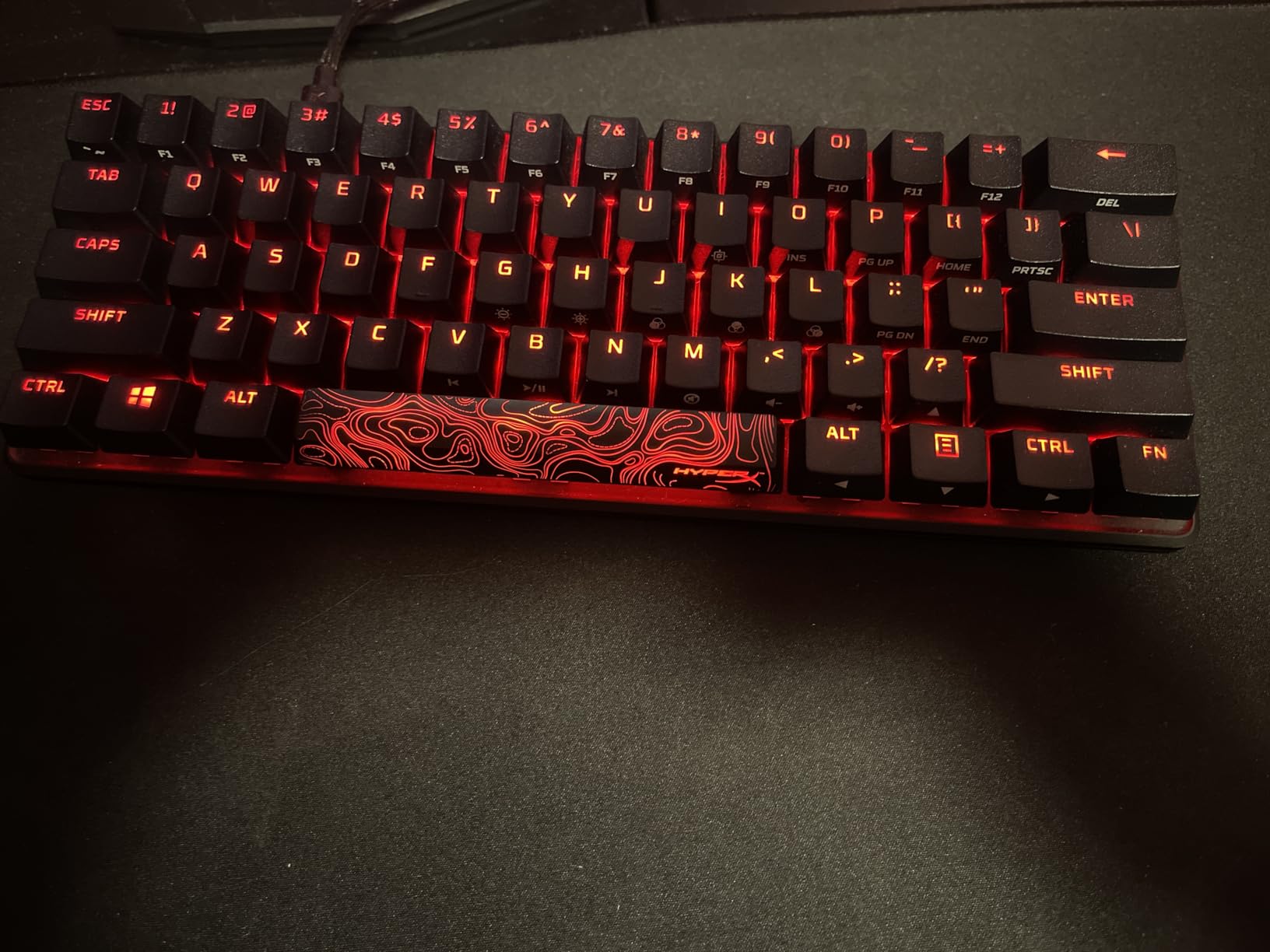 HyperX Alloy Origins - Mechanical Gaming Keyboard, Software-Controlled Light & Macro Customization, Compact Form Factor, RGB LED Backlit - Linear HyperX Red Switch (Black) - Customer Photo 1