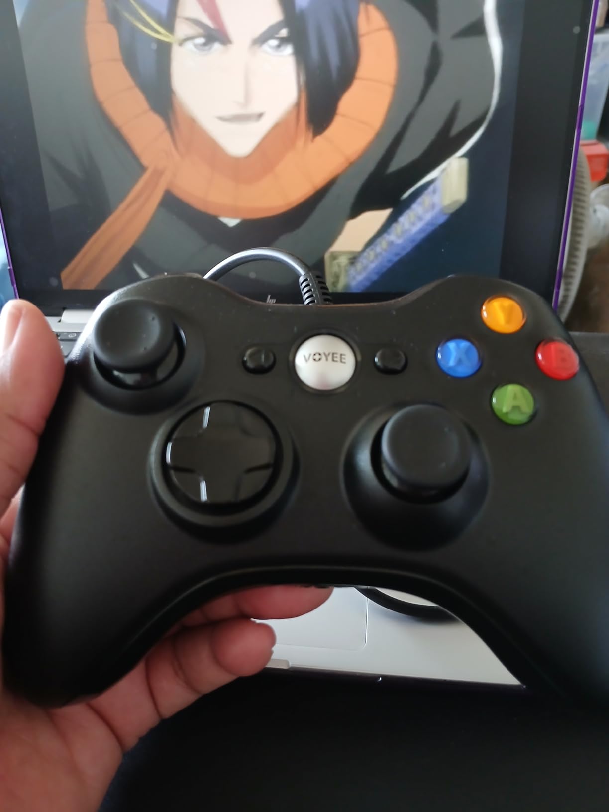 VOYEE PC Controller, Wired Controller Compatible with Microsoft Xbox 360 & Slim/PC Windows 10/8/7, with Upgraded Joystick, Double Shock | Enhanced (Black) Customer Review VOYEE PC Controller, Wired Controller Compatible with Microsoft Xbox 360 & Slim/PC Windows 10/8/7, with Upgraded Joystick, Double Shock | Enhanced (Black) - Customer Photo 2