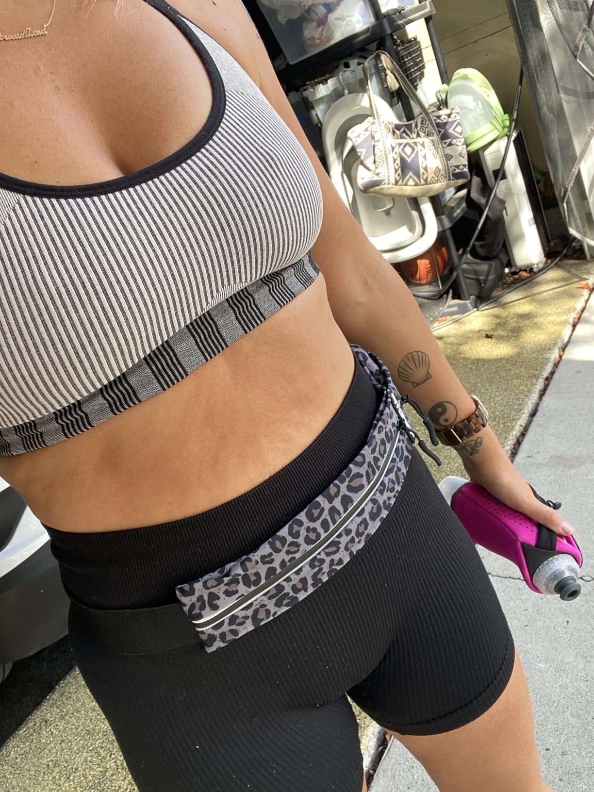 Fitgriff® Running Belt for Men & Women - Secure Jogging Pouch for Phone, Keys & Essentials - For All Cell Phones - Customer Photo 1