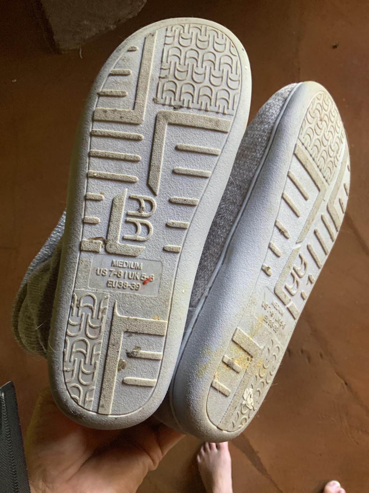 LongBay Women's Cozy Winter Slipper Boots Warm Chenille Knit Bootie Memory Foam Non-Slip Indoor Outdoor House Shoes - Customer Photo 1