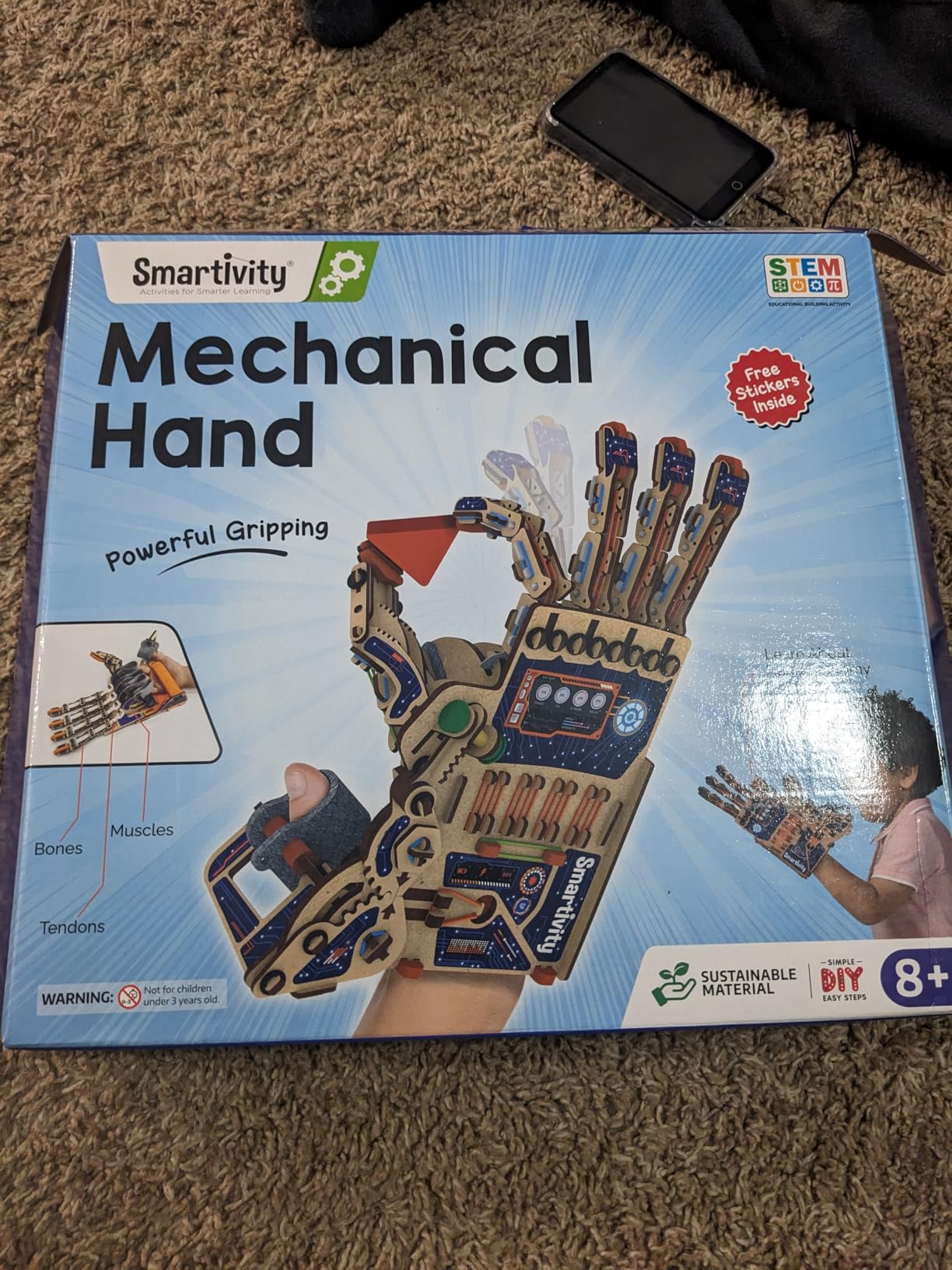 Smartivity DIY Robotic Mechanical Hand STEM Toy for Kids 8, 9, 10, 11, 12, 13, 14 Years Old | Parents Choice Award Winner I Christmas, Birthday Gift | Engineering Kit for 8-14 Years Old Boys & Girls - Customer Photo 1