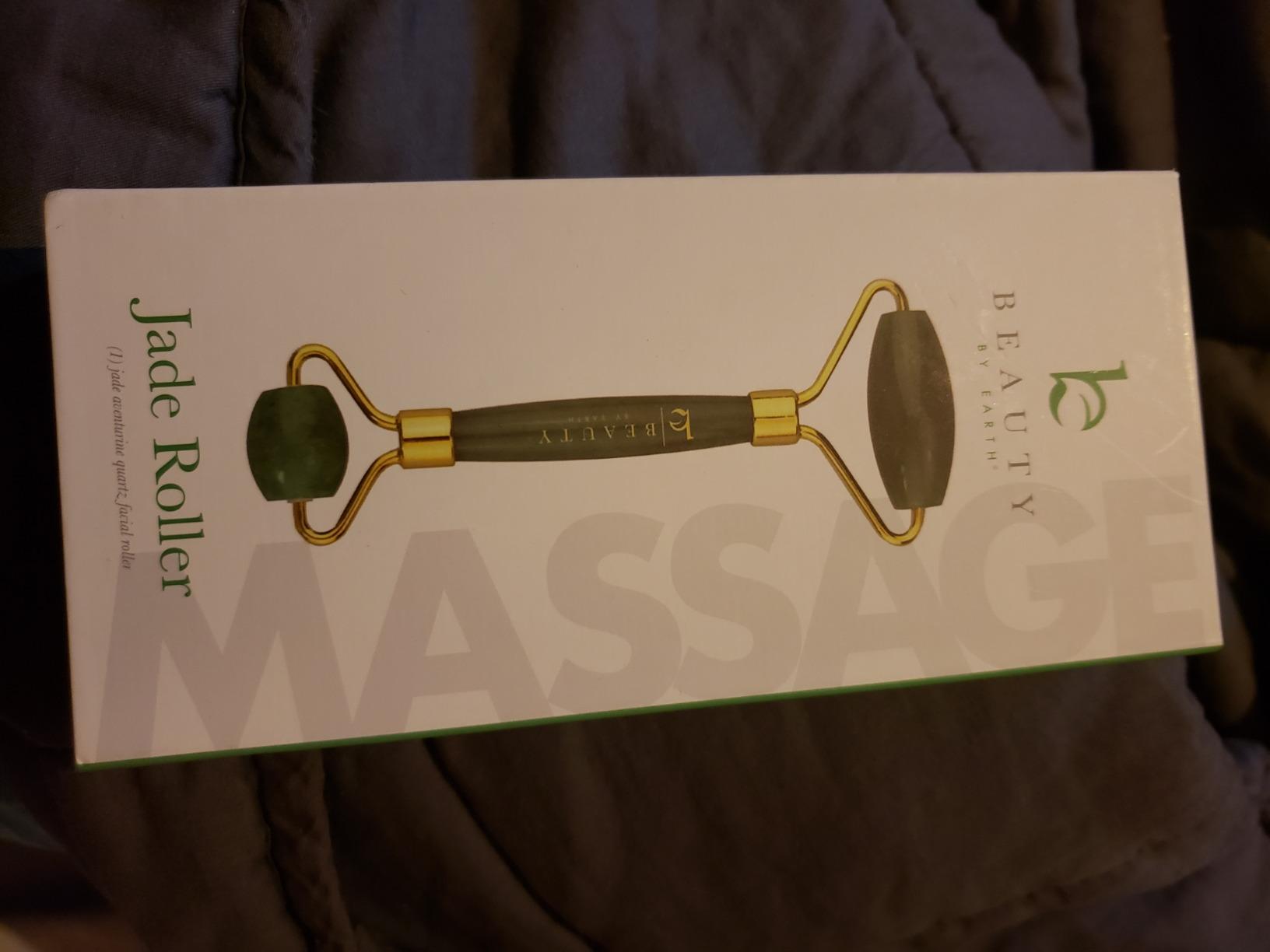 Jade Roller for Face - Smoothes Fine Lines & Wrinkles, Stocking Stuffers for Women, Massager Skin Care Tools with Small Eye Roller for Puffy Eyes, De-Puffing & Firming Facial Tool, Self Care Gifts - Customer Photo 4