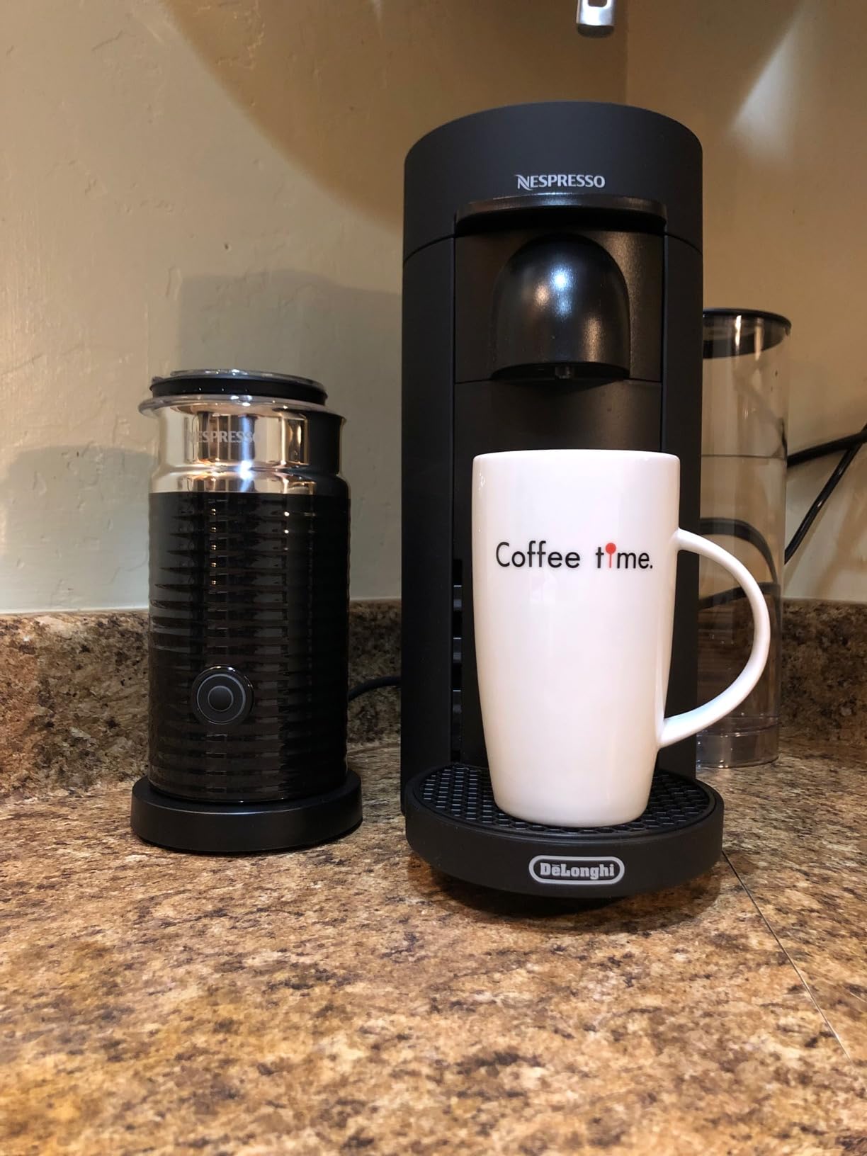 Nespresso Vertuo Plus Coffee and Espresso Maker By De'Longhi, Ink Black - Customer Photo 2