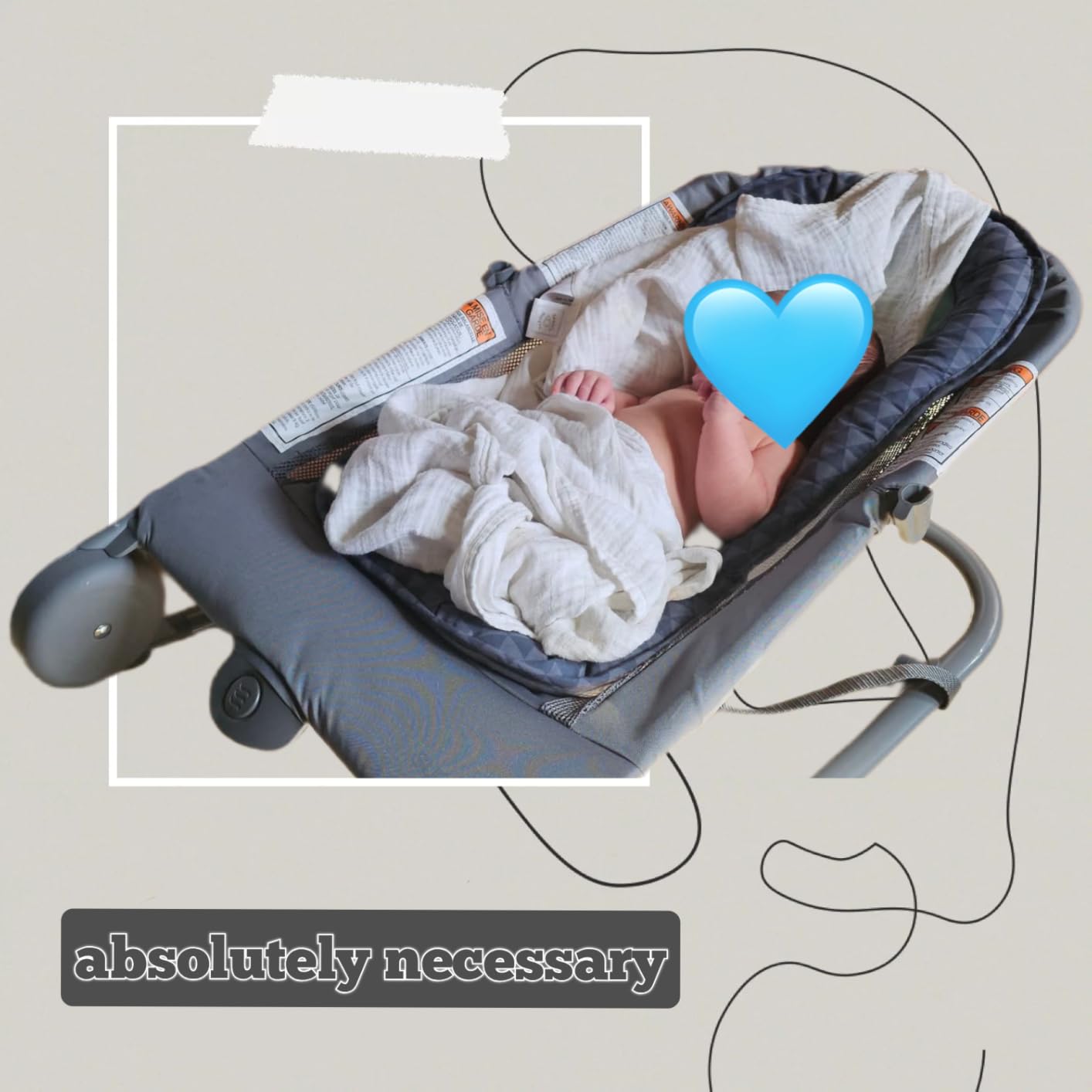 Summer Infant 2-in-1 Bouncer & Rocker Duo (Gray and Teal) Convenient and Portable Rocker and Bouncer for Babies Includes Soft Toys and Soothing Vibrations - Customer Photo 1