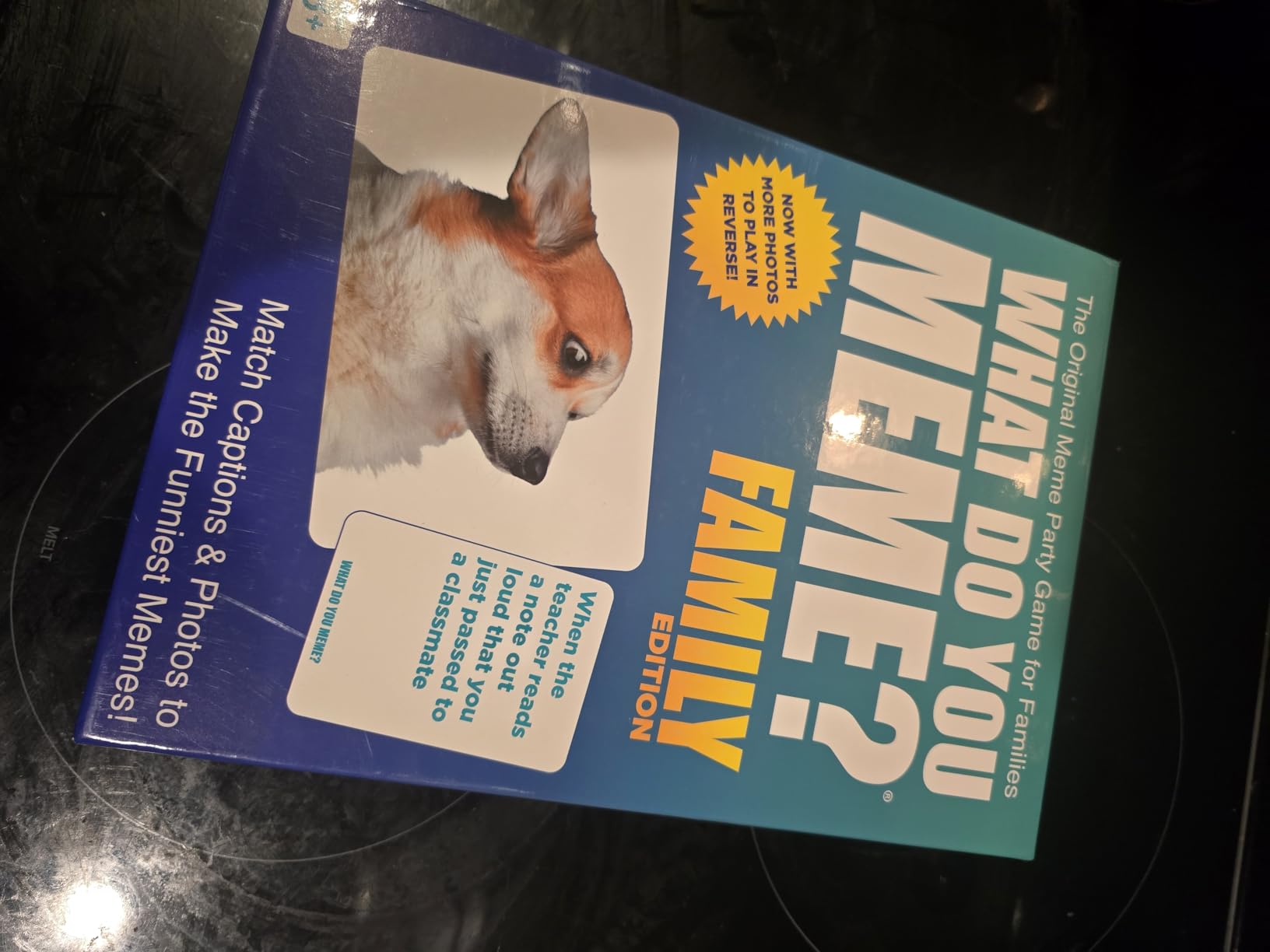 WHAT DO YOU MEME? Family Edition by Relatable, Family Games for Kids 8+, The TikTok Viral, Includes 300 Caption Cards, 108 Photo Cards, Stocking Stuffers Idea for Families - Customer Photo 1