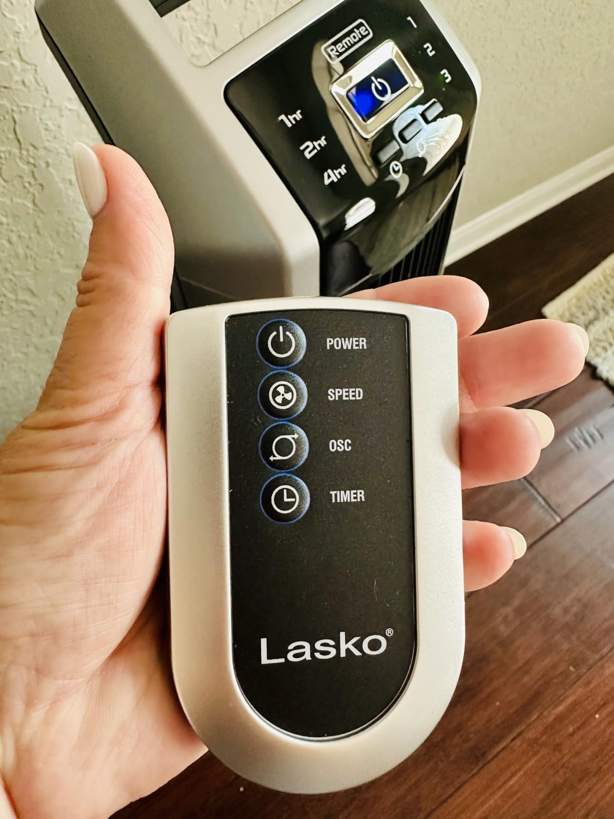 Lasko High Velocity Oscillating Tower Fan for Bedroom, Garage, Basement, and Gym with Remote Control, Timer, 3 Powerful Speeds, 35 Lasko High Velocity Oscillating Tower Fan for Bedroom, Garage, Basement, and Gym with Remote Control, Timer, 3 Powerful Speeds, 35