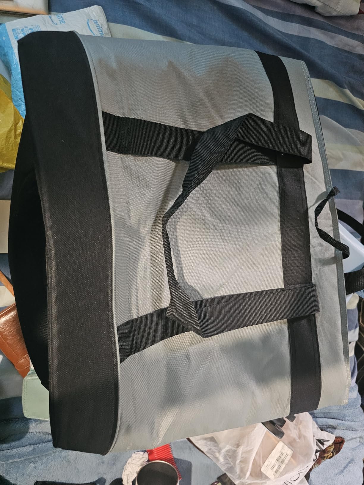 Jumbo Insulated Cooler Bag (Charcoal) with HD Thermal Insulation - Premium, Collapsible Soft Cooler Makes a Perfect Insulated Grocery Bag, Food Delivery Bag, Travel Bag, Beach or Picnic Bags - Customer Photo 1