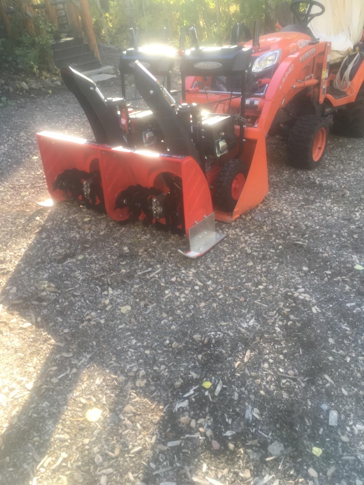 PowerSmart 24 in. Two Stage Self Propelled Gas-Powered Snow Blower with Electric Start, LED Headlight - Customer Photo 5