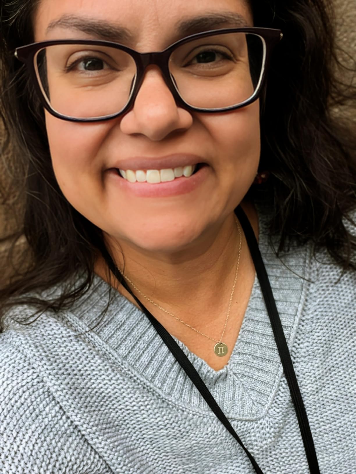 Handmade Zodiac Charm Necklace, Sterling Silver Silver, Yellow Gold, Rose Gold Stamped Engraved Circle Disc, Adjustable Length, Personalized Gift for Girl, Woman, Her, Christmas, Anniversary, Birthday - Customer Photo 1